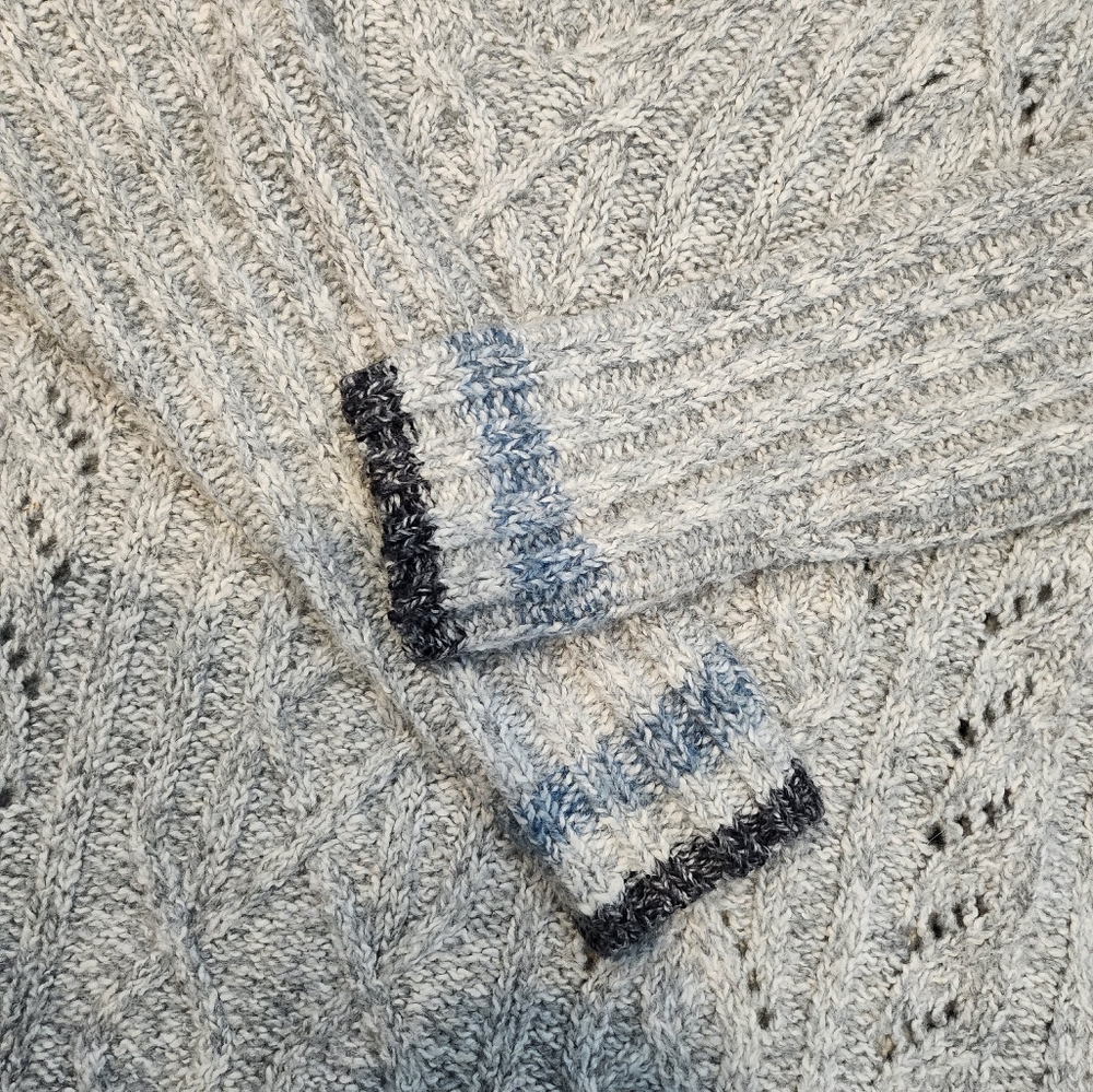 CAbi Gray V-Neck Sweater - Boxy/Cozy - Picture 3 of 11